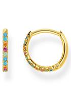 Thomas Sabo Single-Creole »farbige Steine, CR659-488-7«, mit Glassteinen, synth. Korund und Zirkonia
