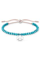 Thomas Sabo Armband »Kleeblatt, A1983-905-17-L20v«, mit imit. Türkis