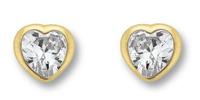 ONE ELEMENT Paar Ohrstecker »Ohrringe / Ohrstecker aus 333 Gelbgold Zirkonia«