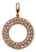 Jobo Kettenanhänger, 585 Roségold mit 46 Diamanten
