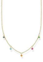 Thomas Sabo Silberkette »farbige Steine, KE2071-488-7-L45v«, mit Glassteinen, synth. Korund und Zirkonia