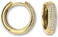 ONE ELEMENT Paar Creolen »Orhringe / Creolen aus 585 Gelbgold mit 0,25 ct Diamant«