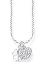Thomas Sabo Kette mit Anhänger »Kleeblatt mit Herz, KE2047-051-14-L45v«, mit Zirkonia