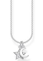 Thomas Sabo Kette mit Anhänger »Stern & Mond, KE2068-051-14-L45v«, mit Zirkonia
