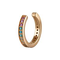 CAÏ Ohrklemme »925/-Sterling Silber gelb vergoldet Zirkonia bunt«