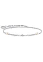 Thomas Sabo Silberarmband »weißer Stein, A1989-167-14-L19v«, mit Zirkonia und Süßwasserzuchtperlen