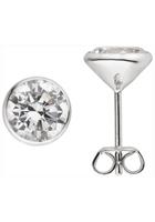 Jobo Paar Ohrstecker, 925 Silber mit Zirkonia