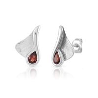 Vivance Ohrstecker »925-/ Sterling Silber rhodiniert Granat«