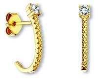 ONE ELEMENT Paar Ohrstecker »Ohrringe / Ohrstecker aus 333 Gelbgold Zirkonia«