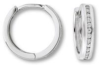 ONE ELEMENT Paar Ohrhänger »Orhringe / Creolen aus 925 Silber Zirkonia«