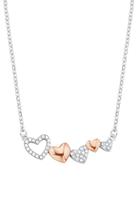 amor Ketting met hanger voor dames, 925 Sterling zilver, zirkonia synth. | Hart