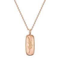 Glanzstücke München Zilveren ketting Gras Sterling zilver in Roségoud