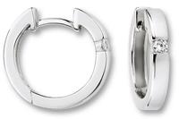 ONE ELEMENT Paar Ohrhänger »Orhringe / Creolen aus 925 Silber Zirkonia«