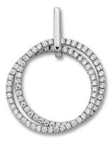 ONE ELEMENT Kettenanhänger »Anhänger Kreis aus 925 Silber Zirkonia«