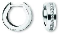 ONE ELEMENT Paar Ohrhänger »Orhringe / Creolen aus 925 Silber Zirkonia«