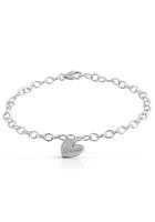 Firetti Silberarmband »Herz mit Gravur, personalisiert, glanzvoll, rhodiniert«