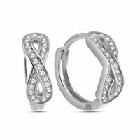 DKeniz Creolen »925/- Sterling Silber Unendlichkeitsohrring«