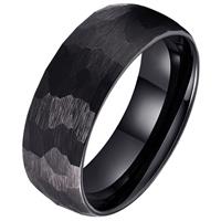 tomjaxon Tom Jaxon wolfraam Ring Facet Mat Zwart-21.5mm