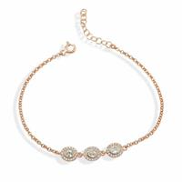DKeniz Armband »925/- Sterling Silber rosévergoldet Pure Elegance«