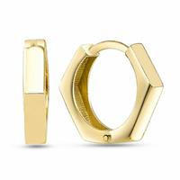 DKeniz Creolen »925/- Sterling Silber vergoldet Postmodern Ohrring«