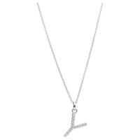 Smart Jewel Kette mit Anhänger »Buchstabe Y mit Zirkonia Steine, Silber 925«