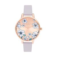 Olivia Burton Dameshorloge Kwarts Roze Goud