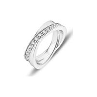 JETTE Damesring WRAPPED 86952424 Zilver, gerhodineerd 925