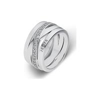 JETTE Damesring ENDLESS 86736527 Zilver, gerhodineerd 925