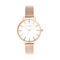 Olivia Burton Dameshorloge Kwarts Roze Goud