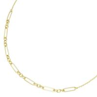 Smart Jewel Collier »längliche ovale Glieder als Mittelteil, Silber 925«