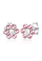 Elli Paar Ohrstecker »Kinder Blume Floral Swarovski Kristall 925 Silber«