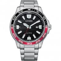 Citizen AW1527-86E Eco-Drive Solar Herren-Armbanduhr Schwarz/Rot