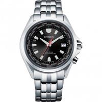 Citizen CB0220-85E Eco-Drive Funkuhr für Herren Stahl/Schwarz