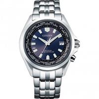 Citizen CB0220-85L Eco-Drive Funk-Herrenuhr Stahl/Blau