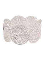 Leslii Armband »XXL Blatt-Muster«, mit glänzenden Elementen