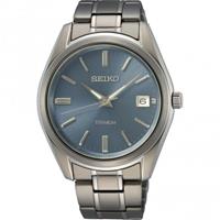 Seiko SUR371P1 Herren-Armbanduhr Titan Blaugrau