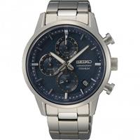 Seiko SSB387P1 Herren-Chronograph Titan Blau