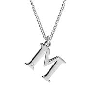 Diamonds by Ellen K. Silberkette »925/- Sterling Silber Diamant 0,008ct. Buchstabe M« (1-tlg), Anhänger mit Kette