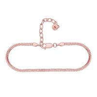 CAÏ Fußkette »925/- Sterling Silber rosé vergoldet Venezianer Ke«