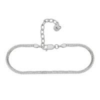 CAÏ Fußkette »925/- Sterling Silber rhodiniert Venezianer Kette«