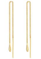 Elli Elli Oorbellen Dames Oor Hanger Druppel Hanger Doortrekbaar Basis in 925 Sterling Zilver
