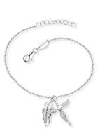 Engelsrufer Armband »Feder & Engel, ERB-FEDER-ANGEL-BIG, ERB-FEDER-ANGEL-BIR, ERB-FEDER-ANGEL-ZI«, mit Zirkonia (synth)