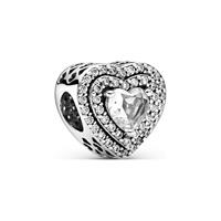 Pandora 799218C01 - Sparkling Levelled Hearts - Bedel