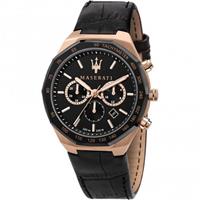 Maserati R8871642001 Herren-Chronograph Stile Schwarz/Roségoldfaben