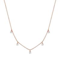 Glanzstücke München Halskettingen in zilver, roze, voor Dames, 4251813760681, EAN: 50080532