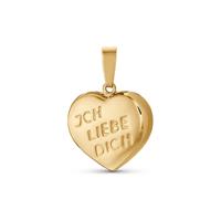 amor Hanger met motief voor dames en heren, unisex, goud 585 | hartje