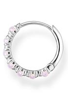 Thomas Sabo Single-Creole »rosa Steine, CR664-166-7«, mit Zirkonia (synth) und Glas-Keramik Stein