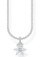 Thomas Sabo Kette mit Anhänger »Blumen, KE2103-051-14-L45V, KE2103-414-14-L45V«, mit Zirkonia (synth)