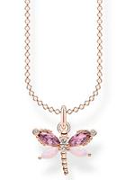 Thomas Sabo Kette mit Anhänger »Kette Happy Moments, KE2096-321-7-L45V«, mit Zirkonia (synth), Glas-Keramik Stein