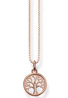 Thomas Sabo Kette mit Anhänger »Baum der Liebe, KE2092-051-14-L42V, KE2092-416-14-L42V«, mit Zirkonia (synth)